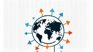 グローバルな物流ネットワークを示すアイコン